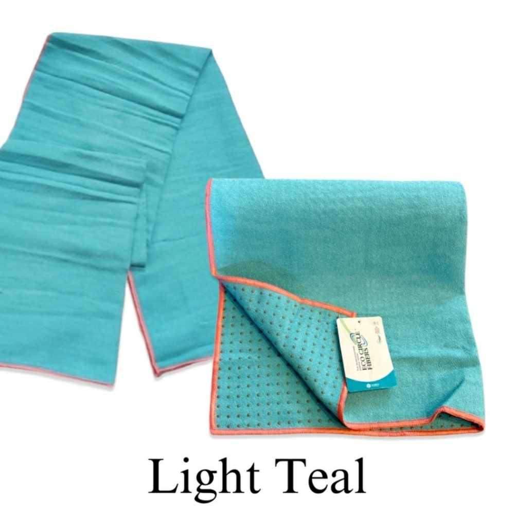🎀BNWP🎀 (6) Yoga Mat Towel 24” x 68” Yogafina-Light Teal (six available)